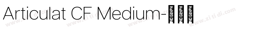 Articulat CF Medium字体转换
